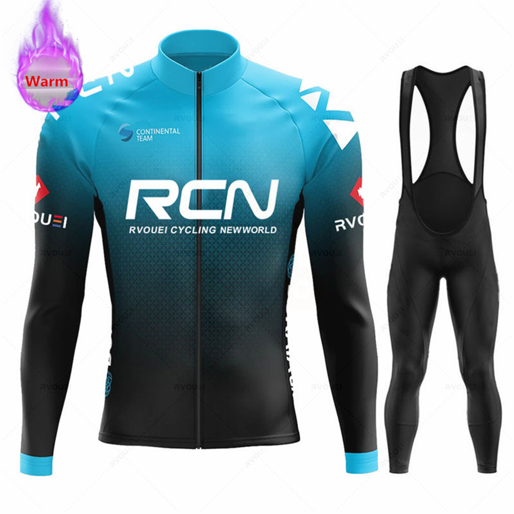 Cycling Gear Logo - Rvouei 팀 겨울 열 플리스 사이클링