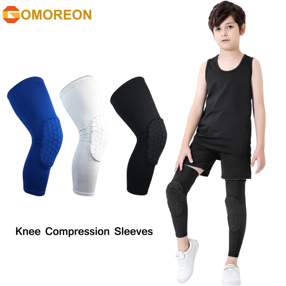 Youth Cycling Gear - 어린이/청소년 스포츠 벌집 압축 무릎 패드는