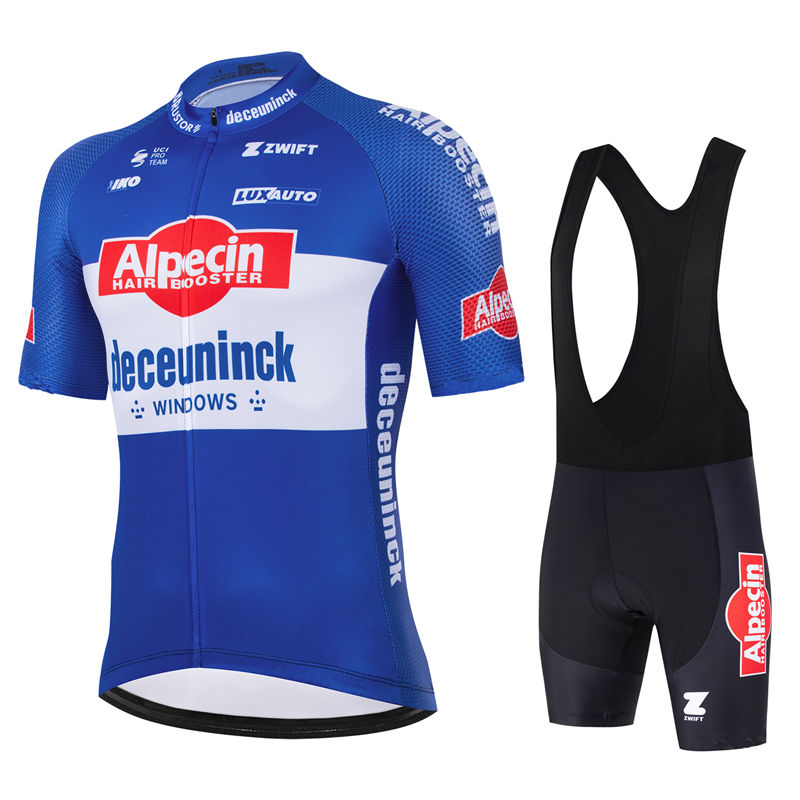 Cycling Gear Logo - Alpecin 사이클링 저지 세트 여름 짧은