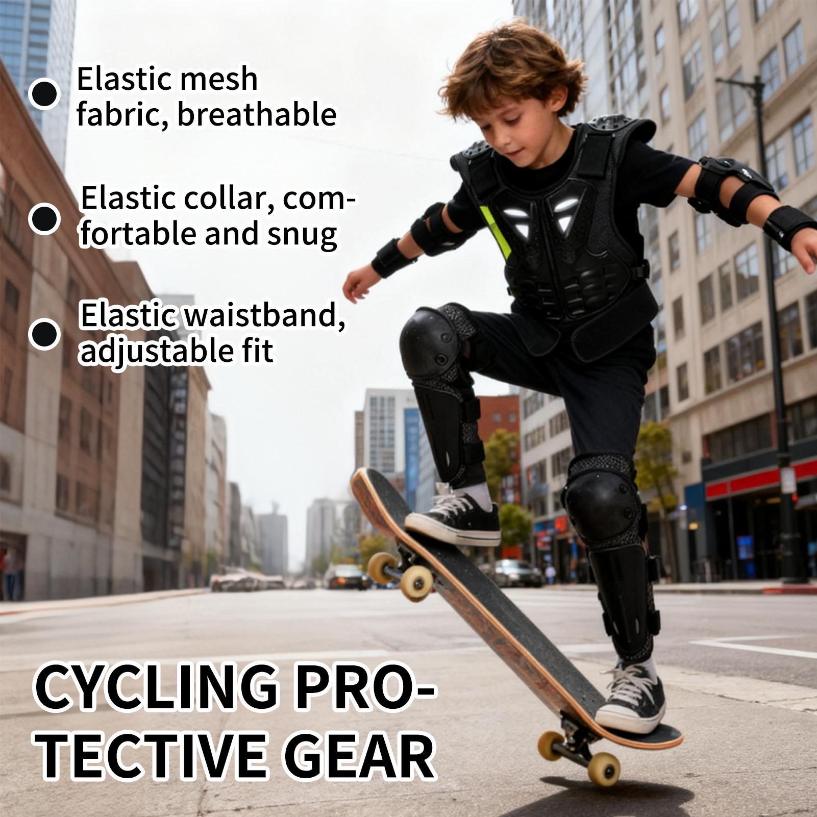 청소년 모토크로스 장비 가슴 보호대와 팔꿈치 및 무릎  - Youth Cycling Gear 리뷰 및 가격