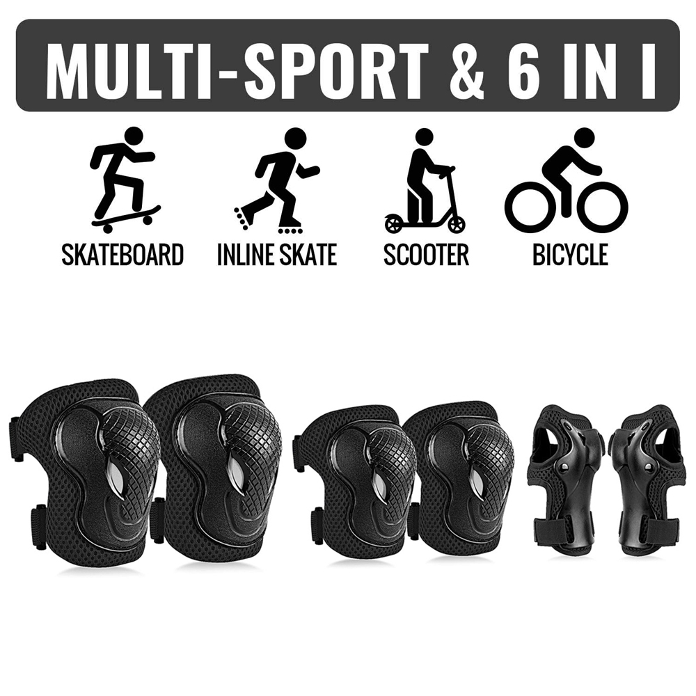 6개 어린이용 무릎 보호대 및 팔꿈치 보호대 세트 -  - Youth Cycling Gear 리뷰 및 가격