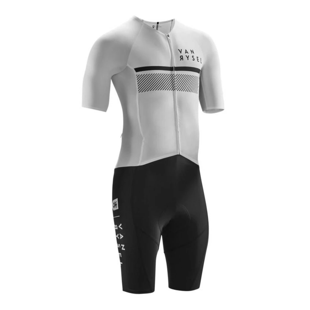 반리셀 화이트/블랙 원피스 트라이애슬론 슈트 로드 레이 - Cycling Gear Logo 리뷰 및 가격