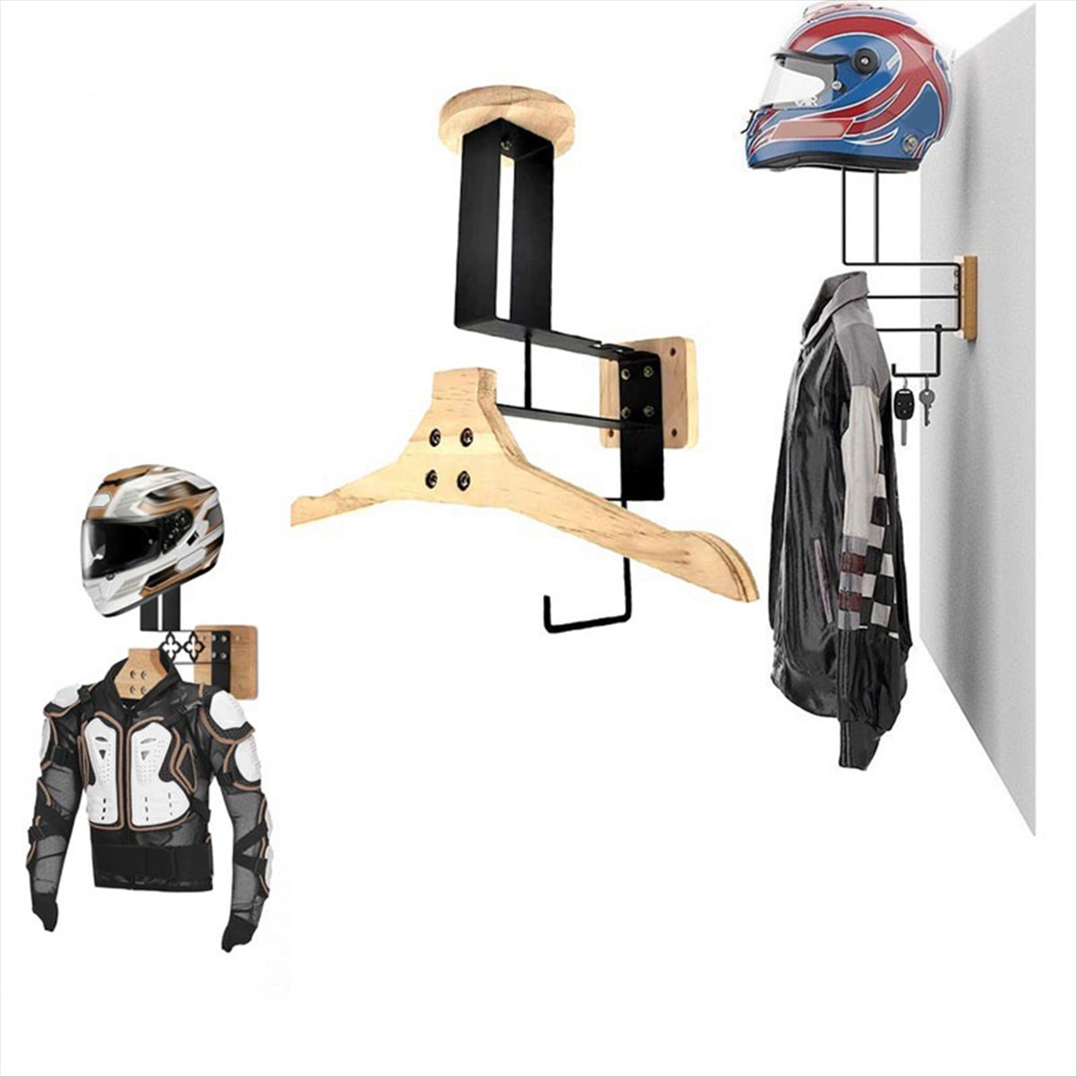 신상품 오토바이 나무 헬멧 홀더 벽걸이 다용도 랙 및  - Cycling Gear Holder 리뷰 및 가격