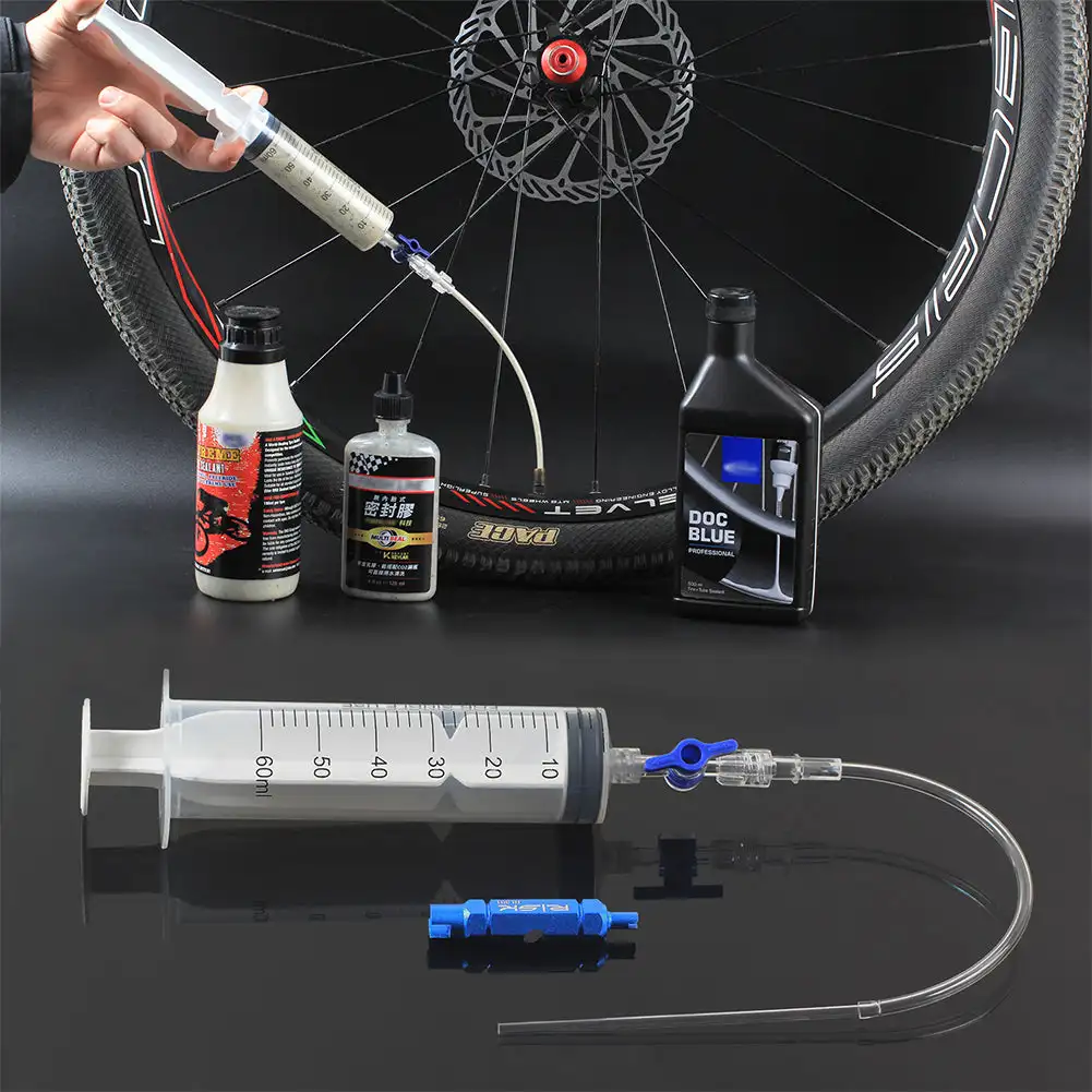 자전거 튜브리스 타이어 액체 주입 도구 60ML 주사기 - Tubeless Tire Sealant 리뷰 및 가격
