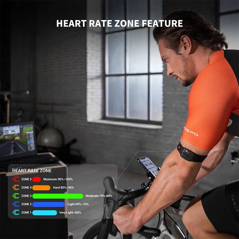 쿠스포 HW9 암밴드 심박수 모니터링 HR 존/칼로리  - Cycling Zwift 리뷰 및 가격